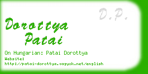 dorottya patai business card